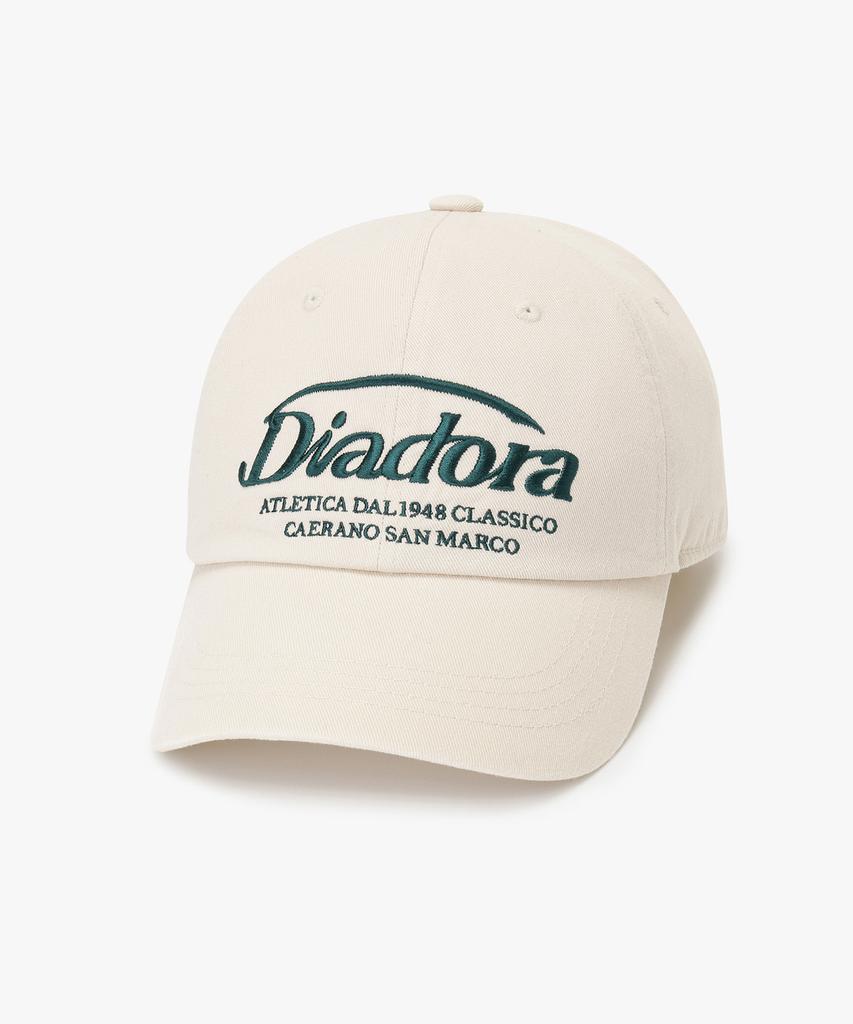 Diadora Базовая хлопковая твиловая бейсболка цвета слоновой кости