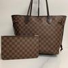 [Б/У] Сумка-тоут Neverfull Mm из клетчатого покрытого канваса с кожаной отделкой - Очень хорошее состояние #1HWVEBT
