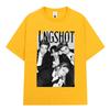 Korean Kpop Hip Hop Group Lngshot Graphic Print Tshirt Unisex Women Clothing Fashion Oversized Short Sleeve Cotton Top Fan Gifts