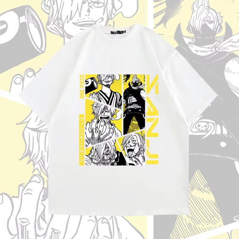 Men T Shirts for Women Clothing Japanese Anime One Piece T-Shirt Men SANJI Classic Graphic Cotton Short Sleeve Casual Loose Tops