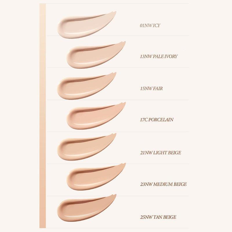 Giverny Dewy Glassy Foundation (7 Colors) SPF 38 PA++ 30ml