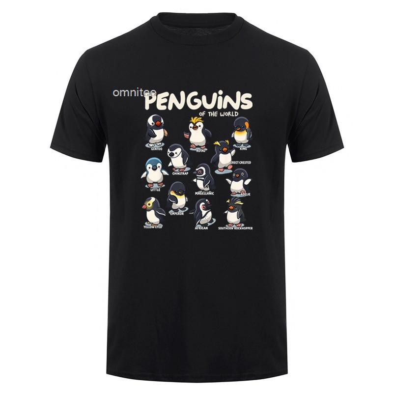 Penguin Penguins Animals of The World Penguin Lovers T Shirt Summer Funny Unisex Tshirt Unisex Clothing HJ020
