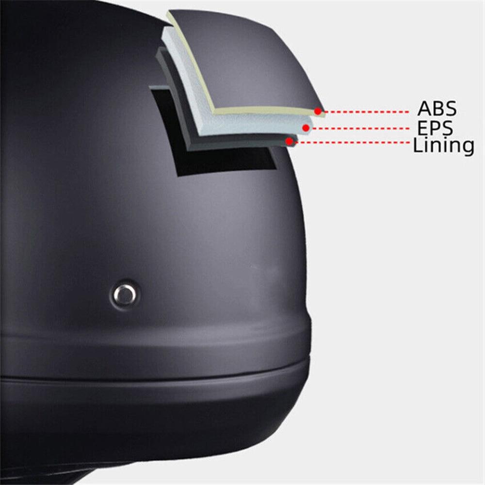 Ретро Capacete съемный для мотоцикла велосипеда быстросъемный ABS открытый шлем полный матовый черный модульный классический профессиональный