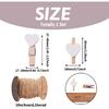 Pandahall 100pcs White Heart Clothespins Wooden Photo Paper Peg Pin Craft Clips with 10.9 Yards Natural Jute Twine for Paper Photo Display Hanging