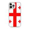 Coque iPhone - Géorgie - Drapeau - Souple - Multicolore - Compatible iPhone 13 Pro Max