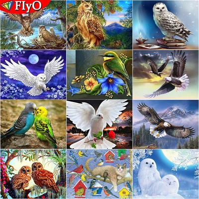 Алмазная вышивка Сова картина со стразами алмазная живопись животное птица полная квадратная дрель Алмазная мозаика украшение дома