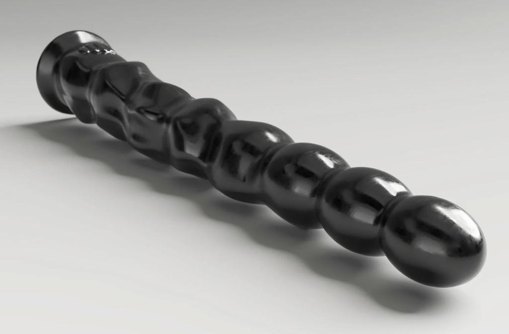 ABS08 En-Garde All Black Steroid Dildo 41 X 5cm