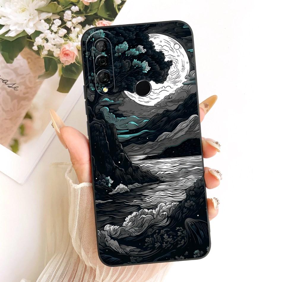 For Honor 10i HRY-LX1T Fashion Dusk Beach Painting Phone Case For Honor 10i Soft Silicone Shockproof Cases Bumpers