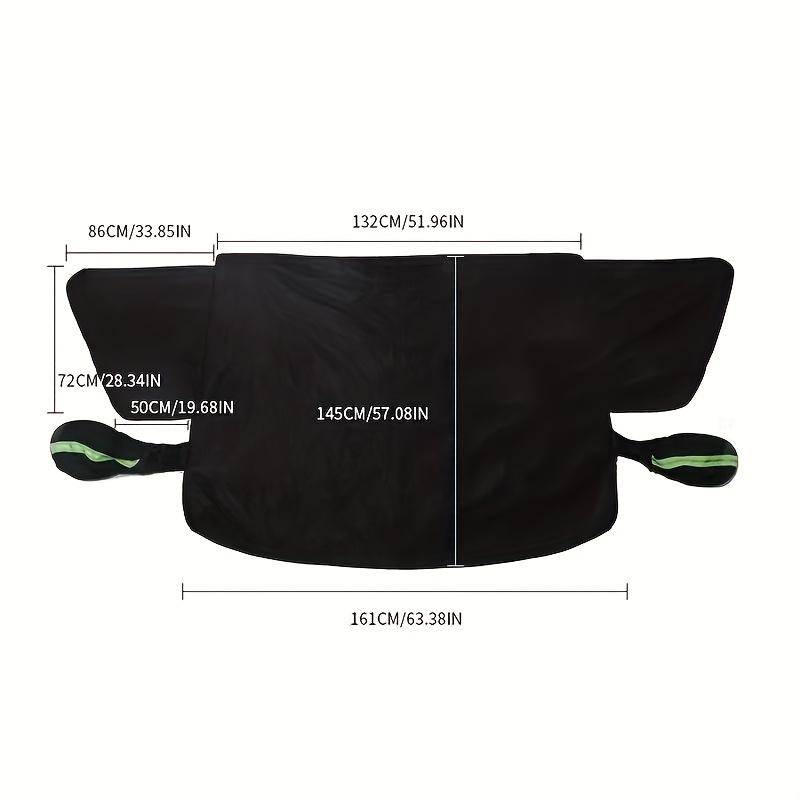 Magnetic Fixed Strap Car Windshield Snow Cover - Heavy-Duty Oxford Fabric All-Weather Windshield Protector with UV/Sun ShieldWindshield Sunshades 1