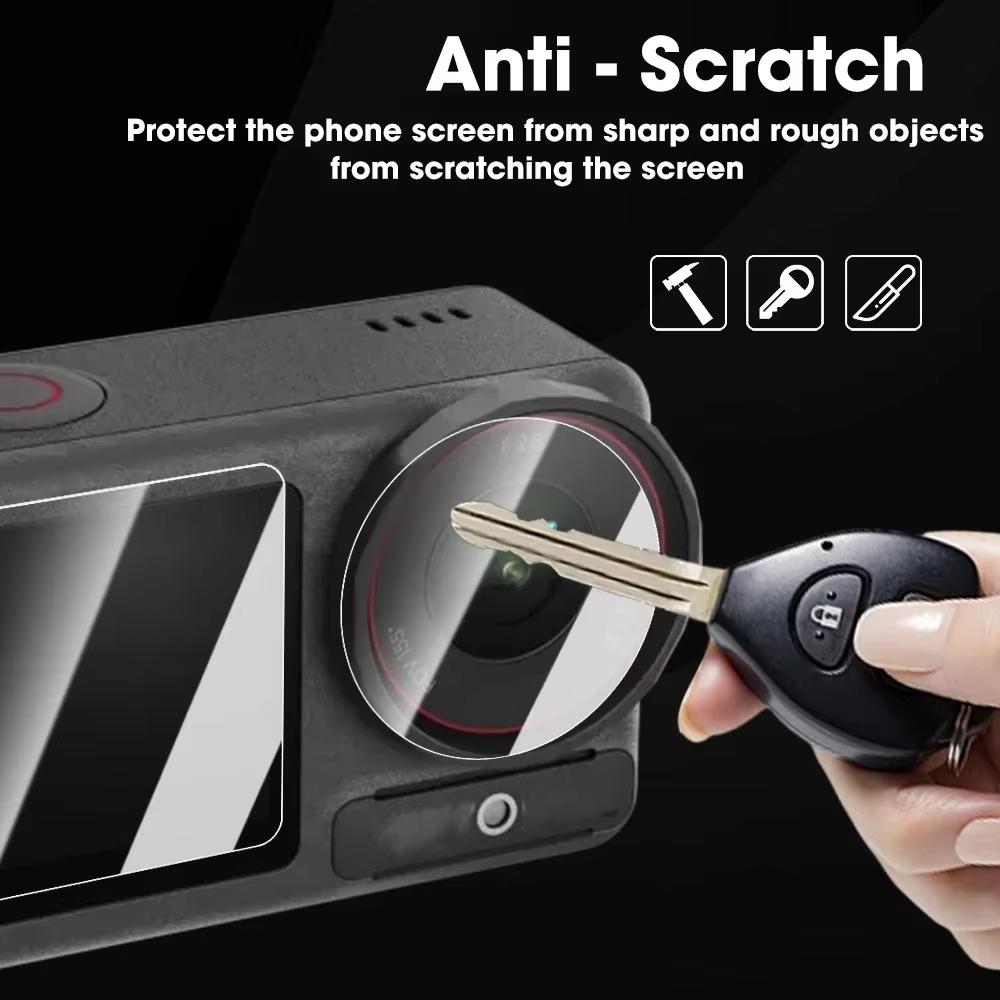 For DJI Osmo Action 3 4 5 Pro Tempered Glass Screen Protector Lens HD Hardness Camera Lens Glass Protective Films for DJI Camera
