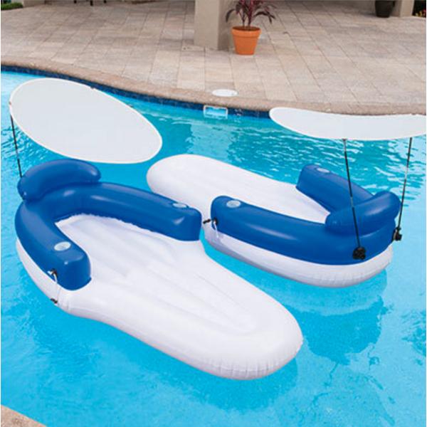 Трубка для взрослых Bestway 2IN1 Shade Lounge Water Play BW43132, корейские водные развлечения