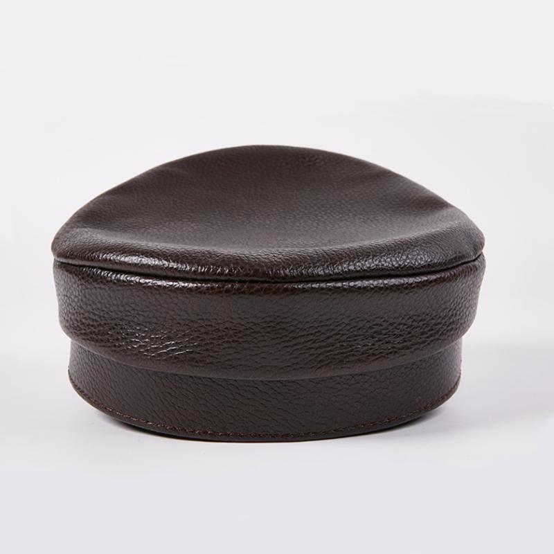 Женские шляпы из воловьей кожи EFei, женская модная однотонная темно-синяя кепка, берет, модная шляпа художника в британском стиле ретро, ​​береты