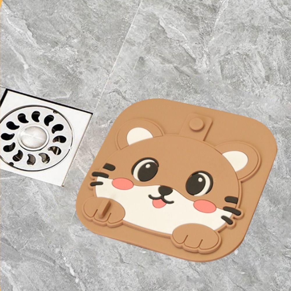 Anti Odor Sewer Floor Drain Cover Silicone Shower Drain Cover for Bathroom Hair Collection