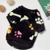 Dog Bone Flannel Dogs Clothes Winter Warm Sweater Pet Clothing Golden Retriever Dog Coats Sweatshirt Pets Puppy Pullover Vest