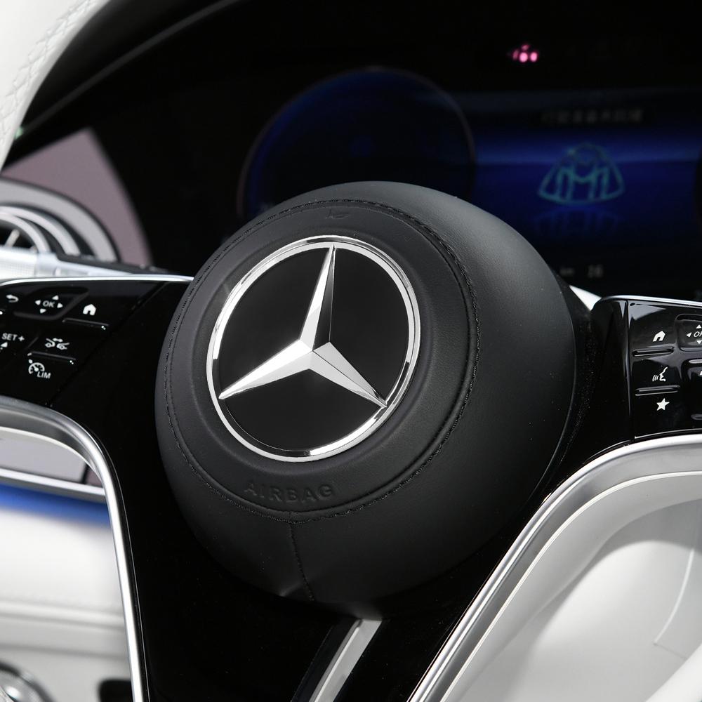 Алюминиевая наклейка на центр руля автомобиля, эмблема со звездой для Mercedes Benz G S R C E B A Класс GLK C180 E300 S200 W206
