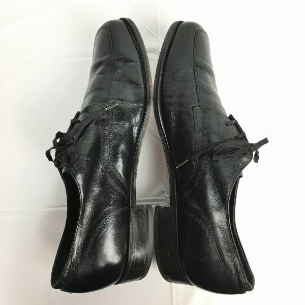 Винтажные туфли FLORSHEIM с U-образным мыском, 1985 год, черные, размер 9.5D 27.0, мужские(ИСПОЛЬЗОВАЛ)