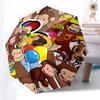 Curious George, Adventure Automatic Opening and Closing, 8 rib Structure Portable Umbrella, Suitable for Men and Women in All Seasons  Perfe