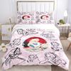 Alice Wonderland Model Sheet Print 3Pcs Bedding Setduvet Cover With 2 Bedropillowcase Home Birthday Gift