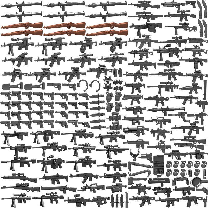 Compatible Building Block Military Gun Miniature Special Forces Assembly Boy Child Police Soldier