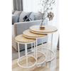3 роскошных журнальных столика C Nesting White Rivoli