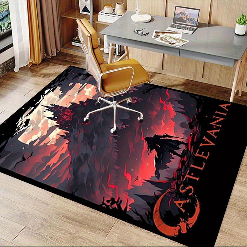 1pc Arknights Office Carpet Soft Polyester Entrance Carpet Washable Non slip Machine Washable Indoor