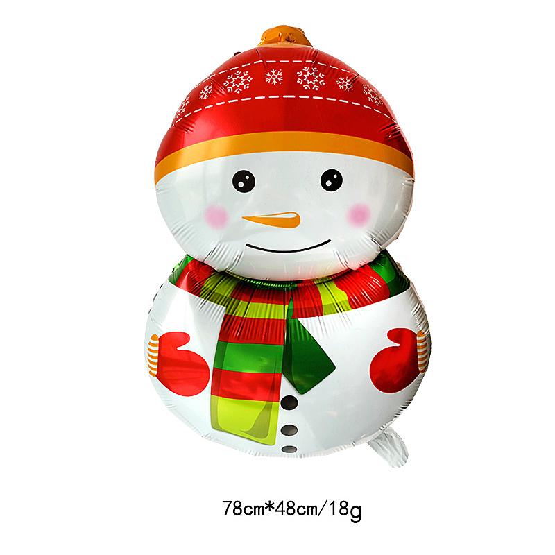Милый алюминиевый Санта-Клаус, лось, снеговик, пингвин, рождественский декоративный воздушный шар AVE
