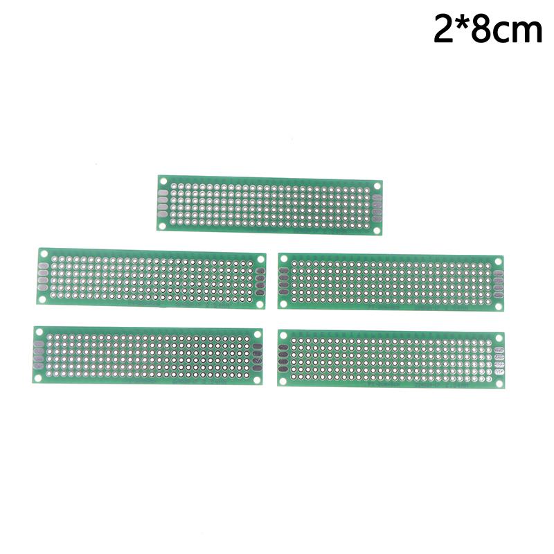 5 шт. печатная плата прототипа 2X8 3X7 4X6 5X7 6X8 7X9 см двухсторонняя универсальная печатная плата печатной платы прототипа для Arduino