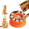 Cat Slow Feeder Elevated Bowl Healthy Eating Diet Pet Food Bowl Interactive Puzzle Toy for Puppy Dogs and Cats Stimulating