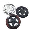 1Pc Metal TEXAS EDITION Shield Pentagram 3D Emblem Badge Car Fender Side Tail Body Sticker for Wrangler Liberty Grand Cherokee