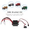 320A ESC Brushed Forward Reverse Electric Speed Controller with Brake Waterproof Support 2 3S Battery Replacement for
