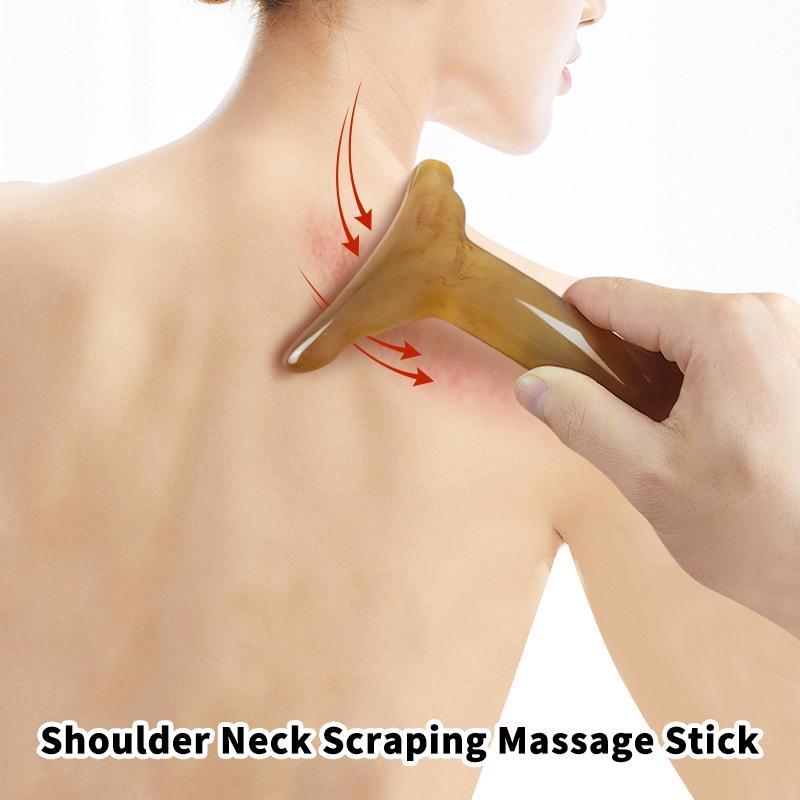 Guasha Board Resin Meridian Acupuncture Massage Stick Guasha Board For Neck Shoulder Back Scraping Board Facial Lifting Tool