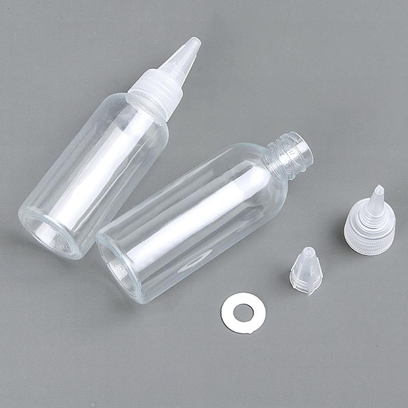 10-200Ml Plastic Squeeze Dropper Bottle With Screw Cap Transparent Eyes Liquid Ink Oil Dropper Bottles Paint Pigment Container