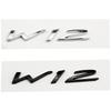 1Pc Car W12 Logo Trunk Fender Body Badge Emblem Decals Sticker For Continental GT Flying Spur Bentayga Mulsanne Parts