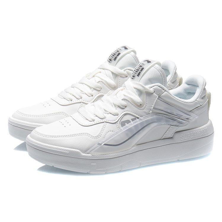 Li Ning износостойкие дышащие низкие кеды для скейтборда женские белые AECR004-1