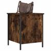 Storage Bench in Smoked Oak Finish 40 x 42.5 x 50 cm Engineered Wood