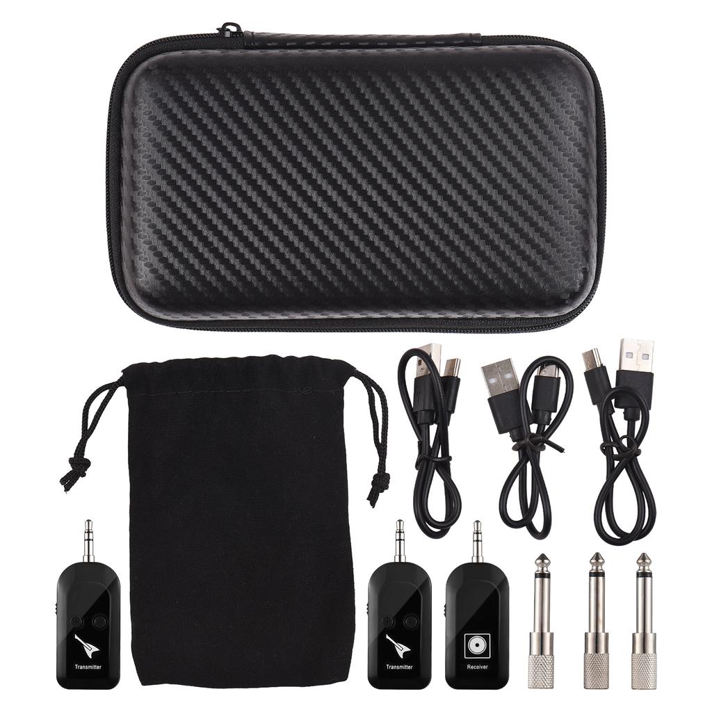 Беспроводная гитарная система, перезаряжаемый 2.4G гитарный передатчик и приемник, набор для передачи в реальном времени