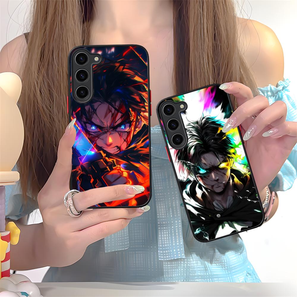 Силиконовый чехол для мобильного телефона AOT Eren Yeager для Samsung Galaxy S26 S25 S24 S23 S22 S21 Plus FE Ultra Цветной чехол