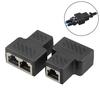 Charger Ethernet Network Cable RJ45 Splitter Plug Adapter Connector 1 To 2  LAN