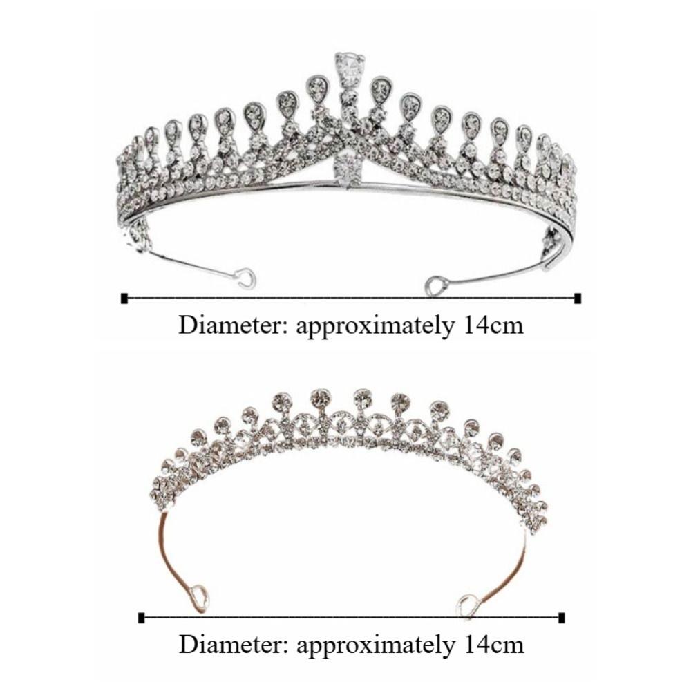 Hair Jewelry Wedding Hair Jewelry Zircon Princess Tiara Diadem Rhinestone Headband  Girls