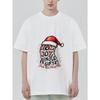 Christmas T-Shirt Black Noel Joy Winkle Gifts Santa Hat Print For Holiday Season