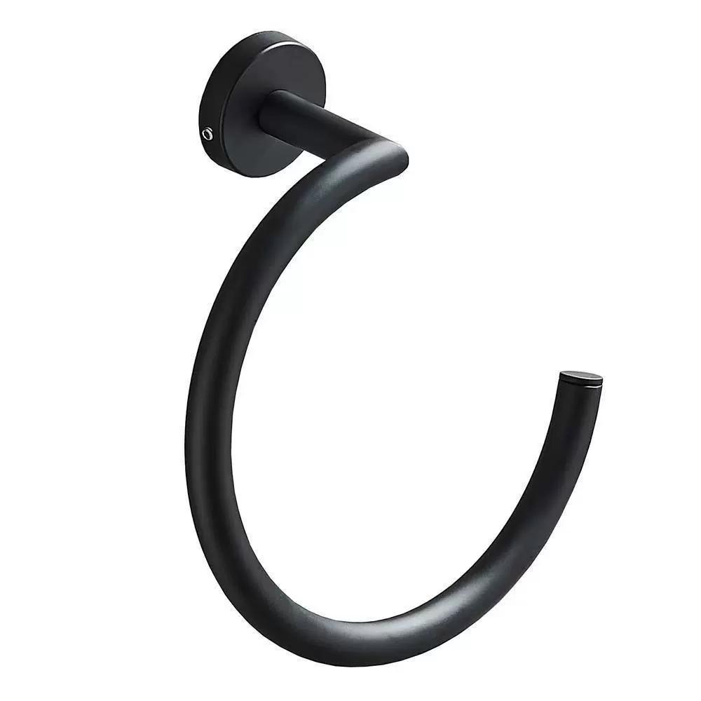 Tuqiu Black Towel Hanger Wall Mounted Antique Towel Rack Nickel Bathroom Stainless Steel owel Bar Rail Chrome Towel Holder
