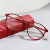 Reading Glasses Round Eyeglasses Urltra-Light Eye Protection   Women Elegant Comfortable Eyeglasses Anti-Blue Light