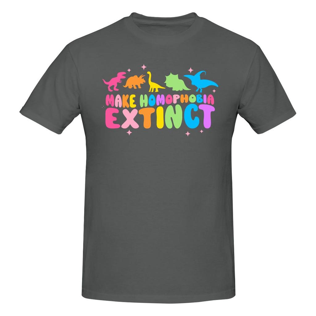 Funny Make Homophobia Extinct Unisexs Printed Tshirt Unisex T Shirtboys