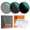 Concept 82mm ND Filter Set Attenuation Adjustment Neutral Density Filter AGC Optical Glass Low Reflectance 24 Layer Nano Coating Thin Frame Water