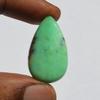 Кабошон из натурального драгоценного камня хризопраз - россыпью полудрагоценный камень 32 карата грушевидной формы 31x18 мм, Jewelry Craft Supply