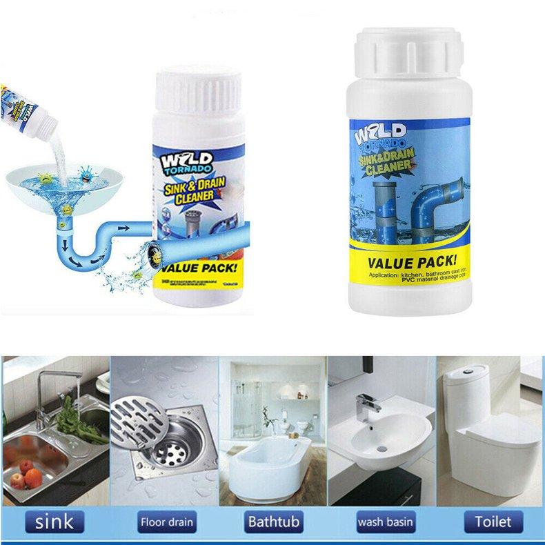 Wild Tornado Мощное средство для очистки раковин и канализации Высокоэффективное средство для удаления засоров