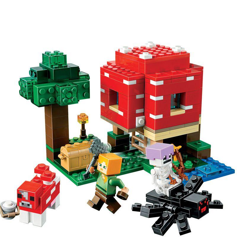 Minecraft Набор «Грибной дом» Конструктор для развития творческого мышления