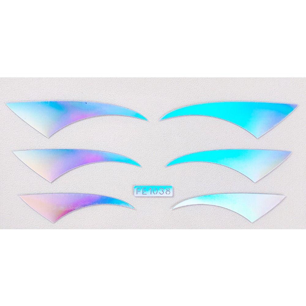 Водостойкая блестящая временная татуировка-наклейка, самоклеящаяся подводка для глаз, наклейка для вечеринки и фестиваля