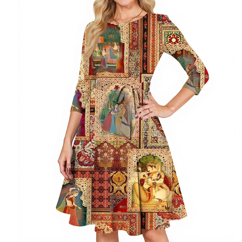 Женские коктейльные платья с рукавом 3/4, винтажное платье для гостьи на свадьбу