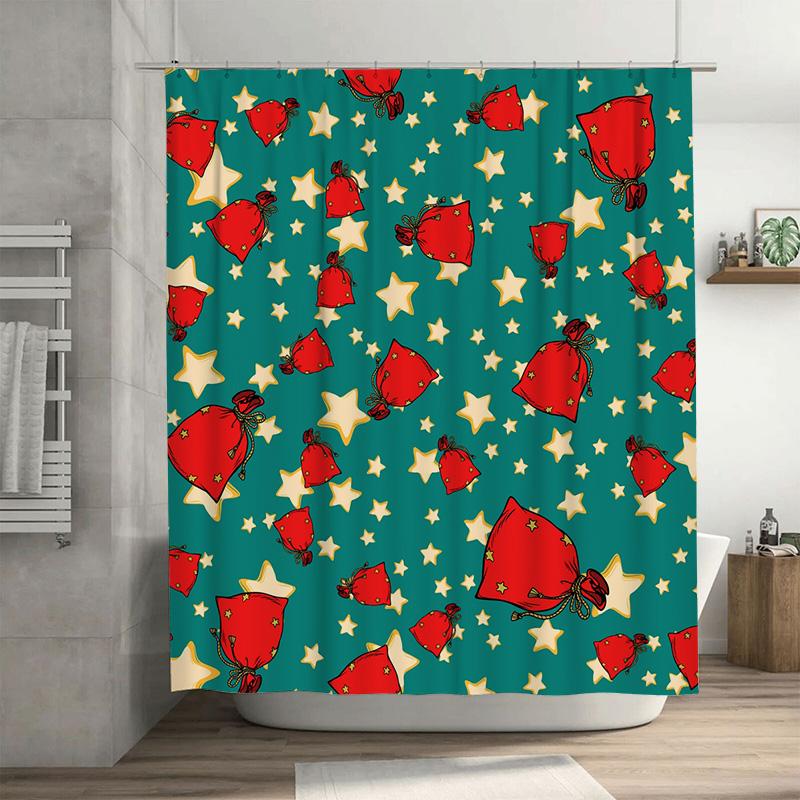 TU Shower Curtain Waterproof Vintage Floral Pattern Bathroom Decor Set Fabric Backdrop Washable Liner Artistic Home Textile
